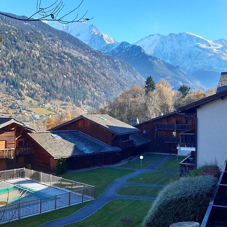 Appartement Meuble Avec Vue Sur Les Montagnes Et Piscine L'Ete Saint-Gervais-les-Bains Zewnętrze zdjęcie