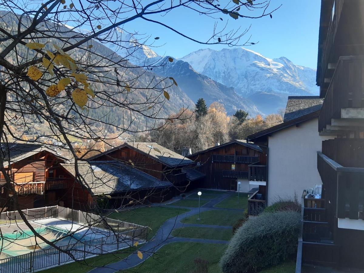 Appartement Meuble Avec Vue Sur Les Montagnes Et Piscine L'Ete Saint-Gervais-les-Bains Zewnętrze zdjęcie